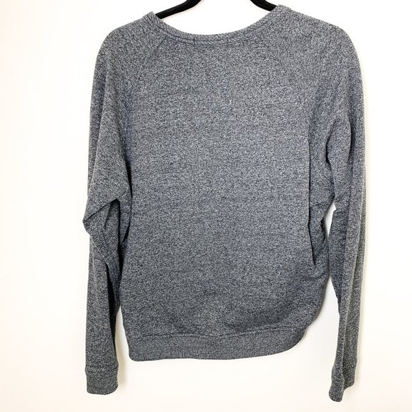 Rag & Bone Gray Graffiti Raglan Sweatshirt Medium - Picture 7 of 8